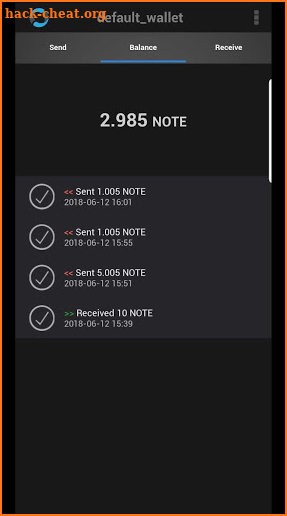 Electrum DNotes Wallet screenshot