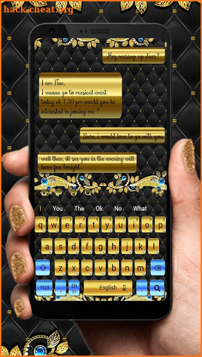 Elegant Gold Black Theme screenshot