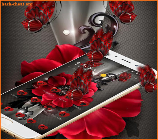 Elegant Red Rose Theme screenshot