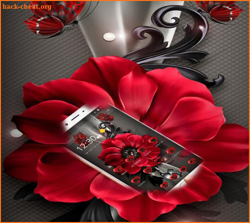 Elegant Red Rose Theme screenshot