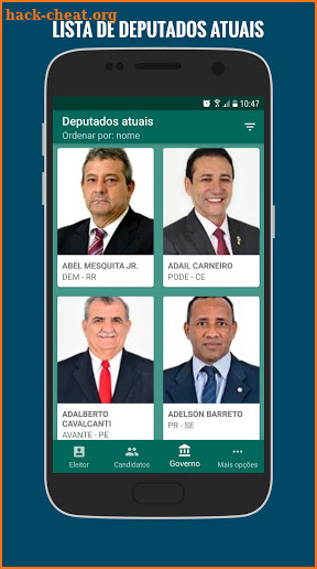 Eleições 2018 screenshot