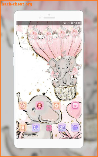 Elephant Drawings theme hand drawn screenshot