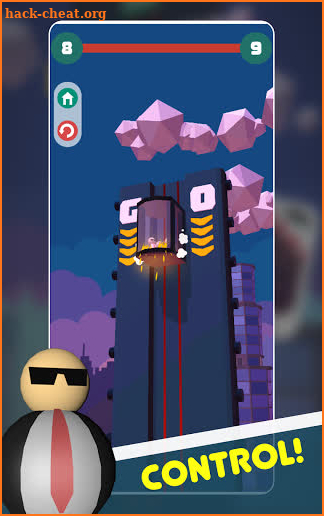 Elevator Fall : best free hard casual fun game screenshot