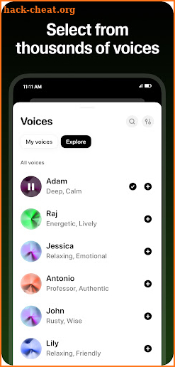 ElevenLabs: AI Voice Generator screenshot