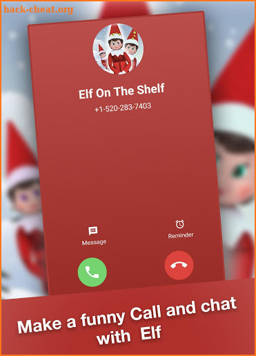 Elf On The Shelf Fake Call & fight Chat screenshot