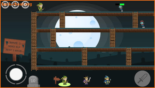 Elf vs zombie: hero defense screenshot