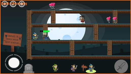 Elf vs zombie: hero defense screenshot