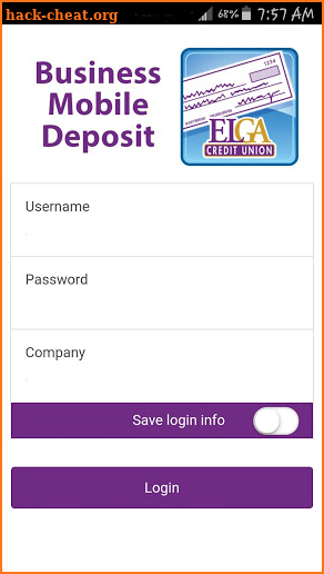 ELGA Business Mobile Deposit screenshot