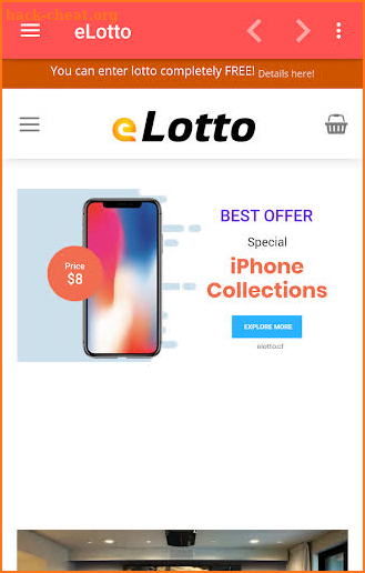eLotto screenshot