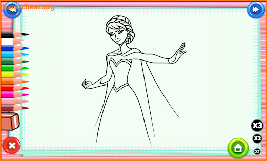 Elsa Coloring Games screenshot