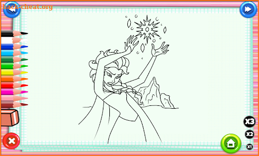Elsa Coloring Games screenshot