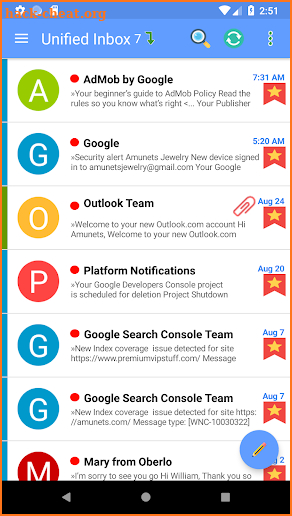 Email App for Any Mail - Dotmail screenshot