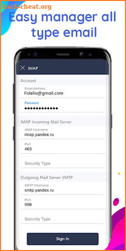 Email app for Gmail, Outlook & Other mail screenshot