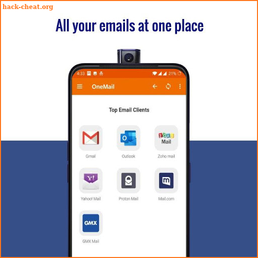 Email app for Hotmail Yahoo Mail Outlook Gmail screenshot