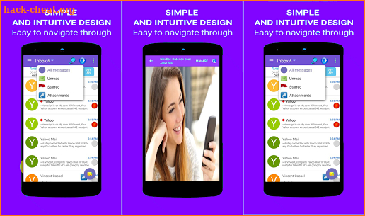 Email App YAHOO Mail Mobile Inbox Mail screenshot