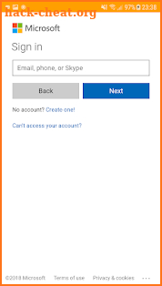 Email mailbox for Hotmail screenshot