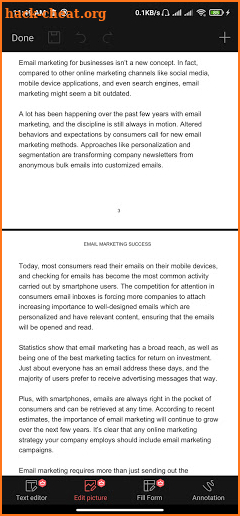 Email marketing success screenshot