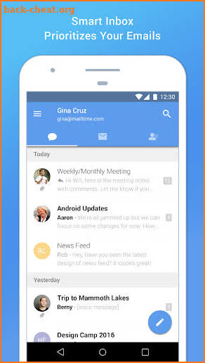 Email Messenger - MailTime screenshot