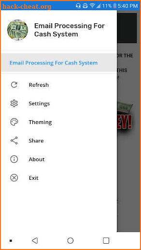Email Processing For Cash System screenshot