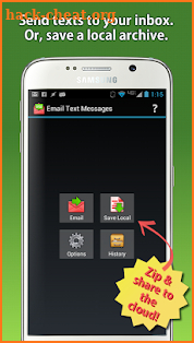 Email Text Messages screenshot