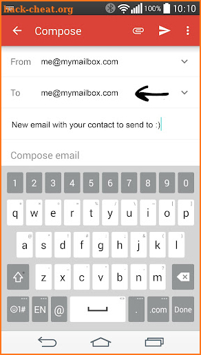 EmailMe - Fast Notes to Self screenshot