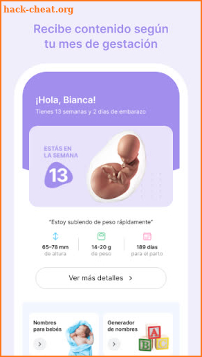 Embarazo por semana | Sermadre screenshot