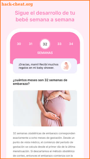 Embarazo por semana | Sermadre screenshot