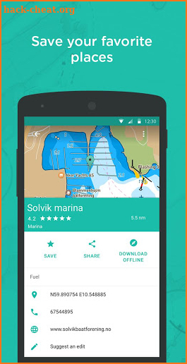 Embark: Offline, personal nautical maps & weather screenshot