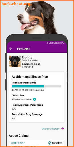 Embrace Pet Insurance screenshot