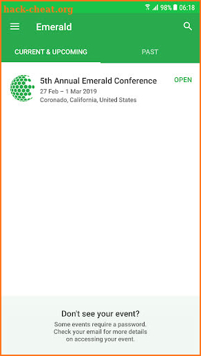Emerald Conference Hub screenshot