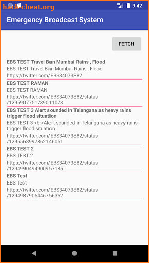 Emergency Broadcast System screenshot