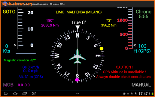 Emergency_Aviation_GPS screenshot