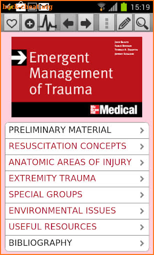 Emergent Management of Trauma screenshot