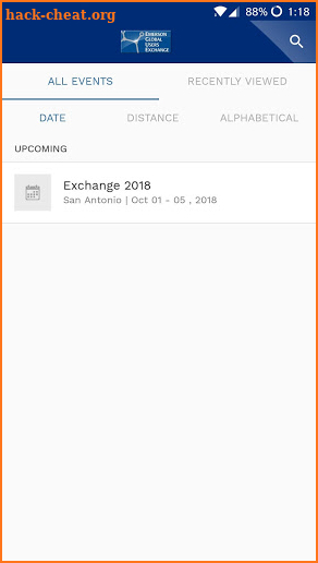 Emerson Exchange Events screenshot