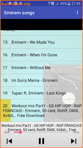 Eminem songs Music screenshot