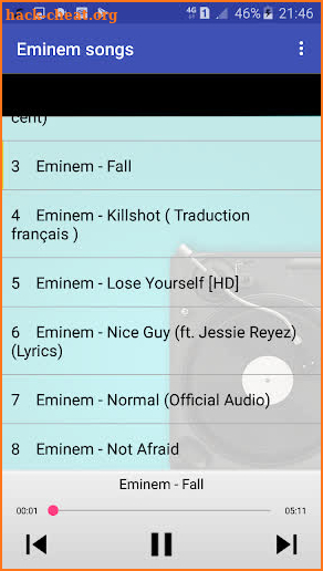 Eminem songs Music screenshot
