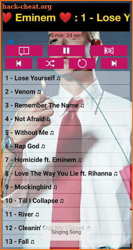 Eminem SONGS OFFLINE ( 50 SONGS ) screenshot