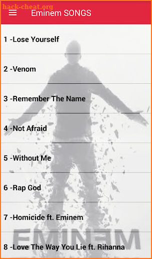 Eminem Songs Offline ( Without internet 50 Songs ) screenshot