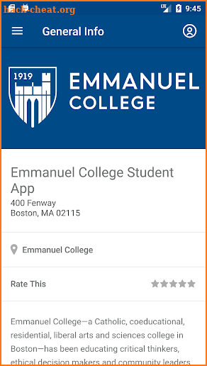 Emmanuel College Student App screenshot