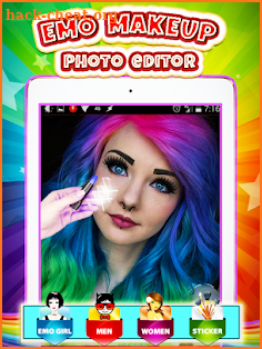 Emo Makeup Photo Editor screenshot