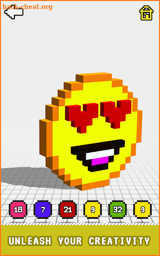 Emoji 3D Color by Number: Voxel,Pixel Art Coloring screenshot