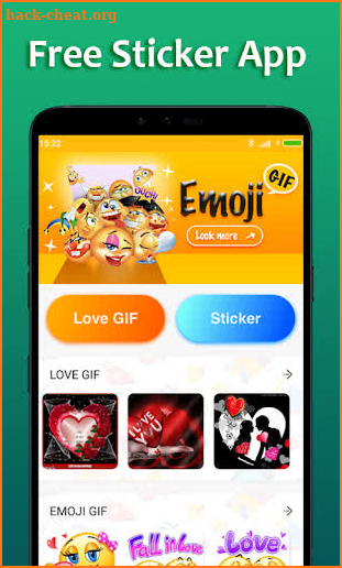 Emoji & Love Stickers GIF for Chatting screenshot