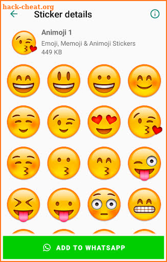 Emoji & Memoji Stickers for WhatsApp WAStickerApps screenshot