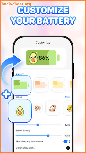 Emoji Battery - Battery Icon screenshot