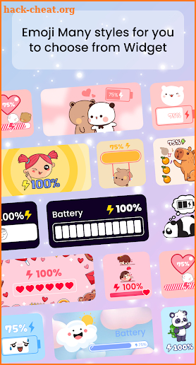 Emoji Battery Widget: Offline screenshot