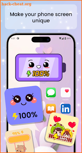 Emoji Battery Widget: Offline screenshot