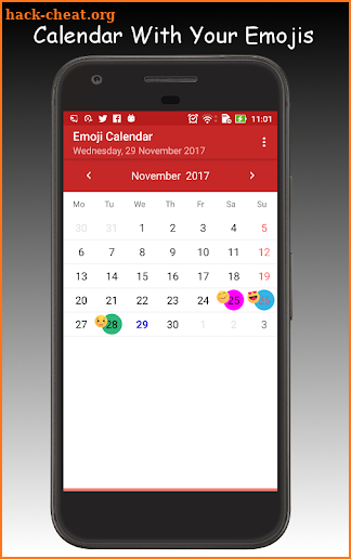 Emoji Calendar screenshot