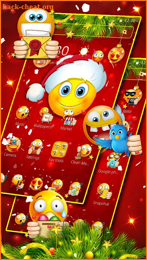 Emoji Cartoon Theme screenshot