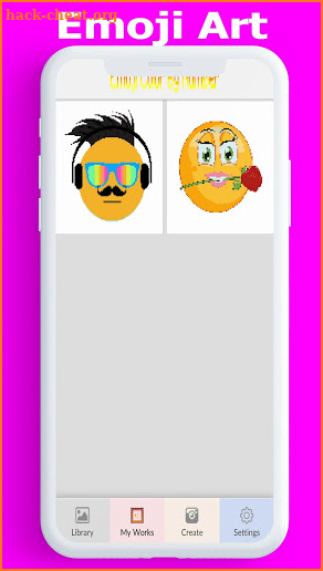 Emoji Color By Number, emojis face game, emoji art screenshot
