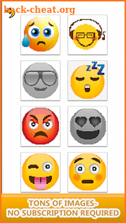Emoji Color by Number: Pixel Art, Sandbox Coloring screenshot